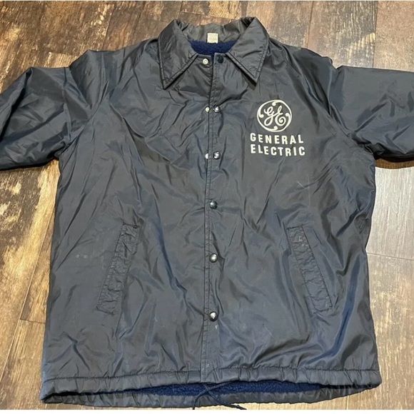 Vintage Men’s GE Electric Fleece Lined Jacket - Picture 1 of 5